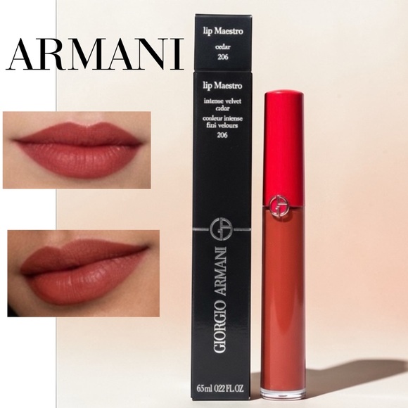 Giorgio Armani Other - Giorgio Armani Lip Maestro Liquid Lipstick Shade 206 Cedar Full Size NIB